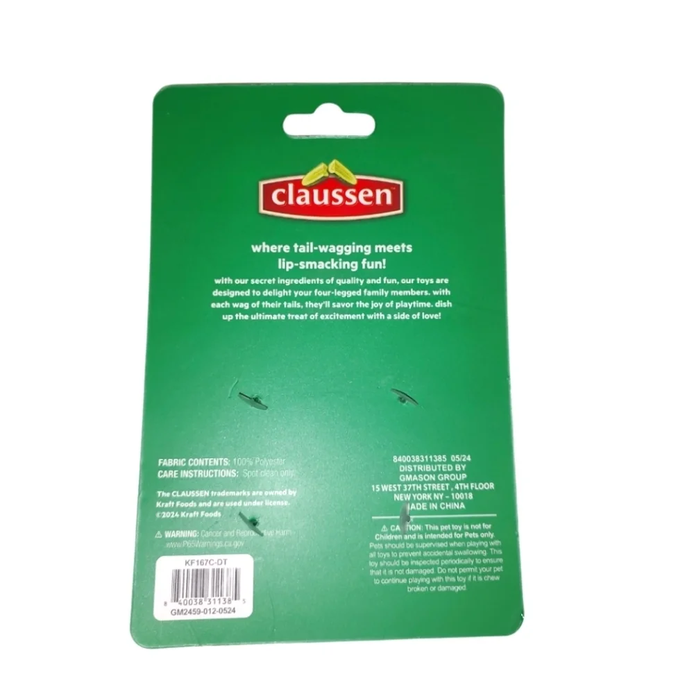 Claussen Pickle Squeaky Dog Toy Set